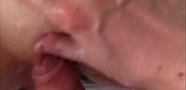  Close Up Grinding and Rubbing Dripping Creampie Pussy